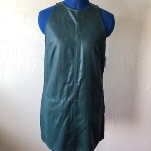 NWT Faux Leather Sleeveless Mini Dress